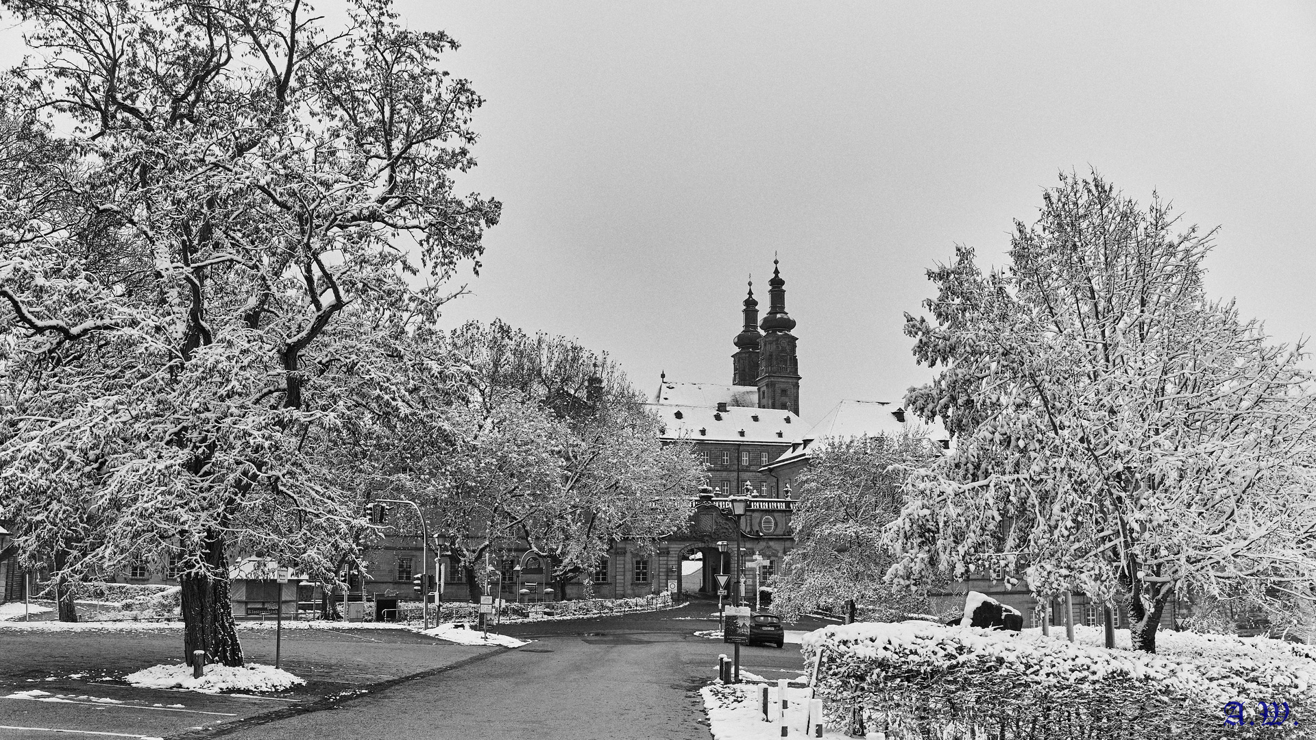 Kloster Banz-schwarz weiß