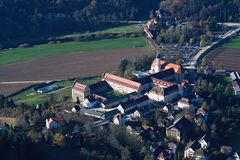 Kloster Beuron aus der Vogelperspektive