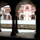 Kloster Eberbach: Blick aus dem Kapitelsaal in den Innenhof