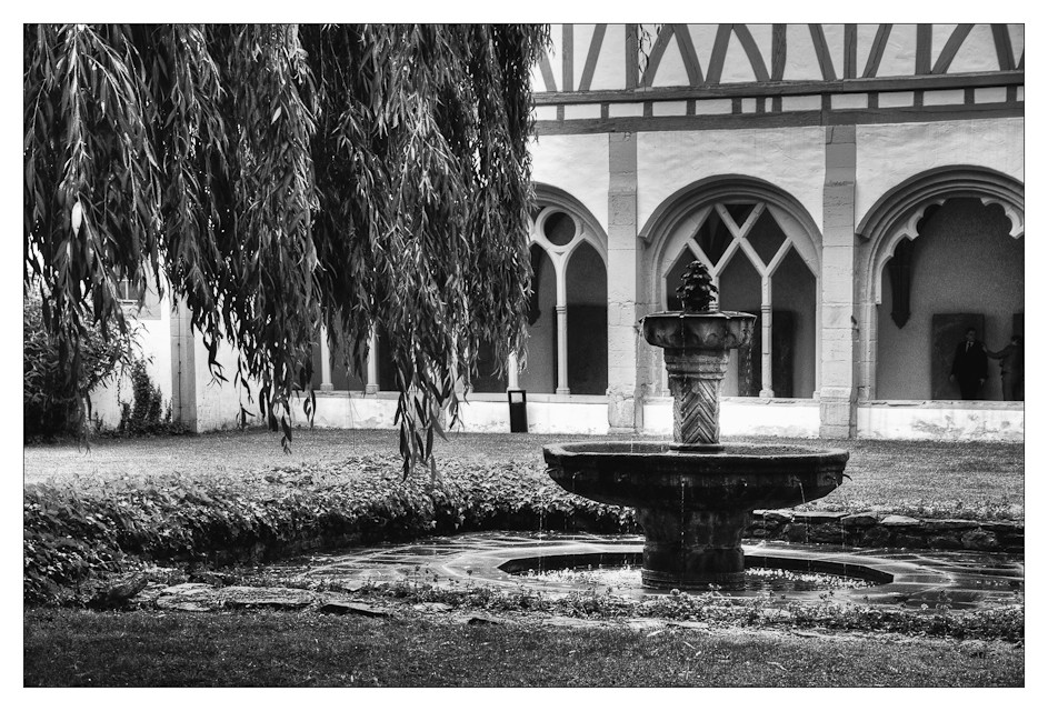 Kloster Eberbach im Regen