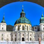 Kloster Ettal mit blauen Himmel