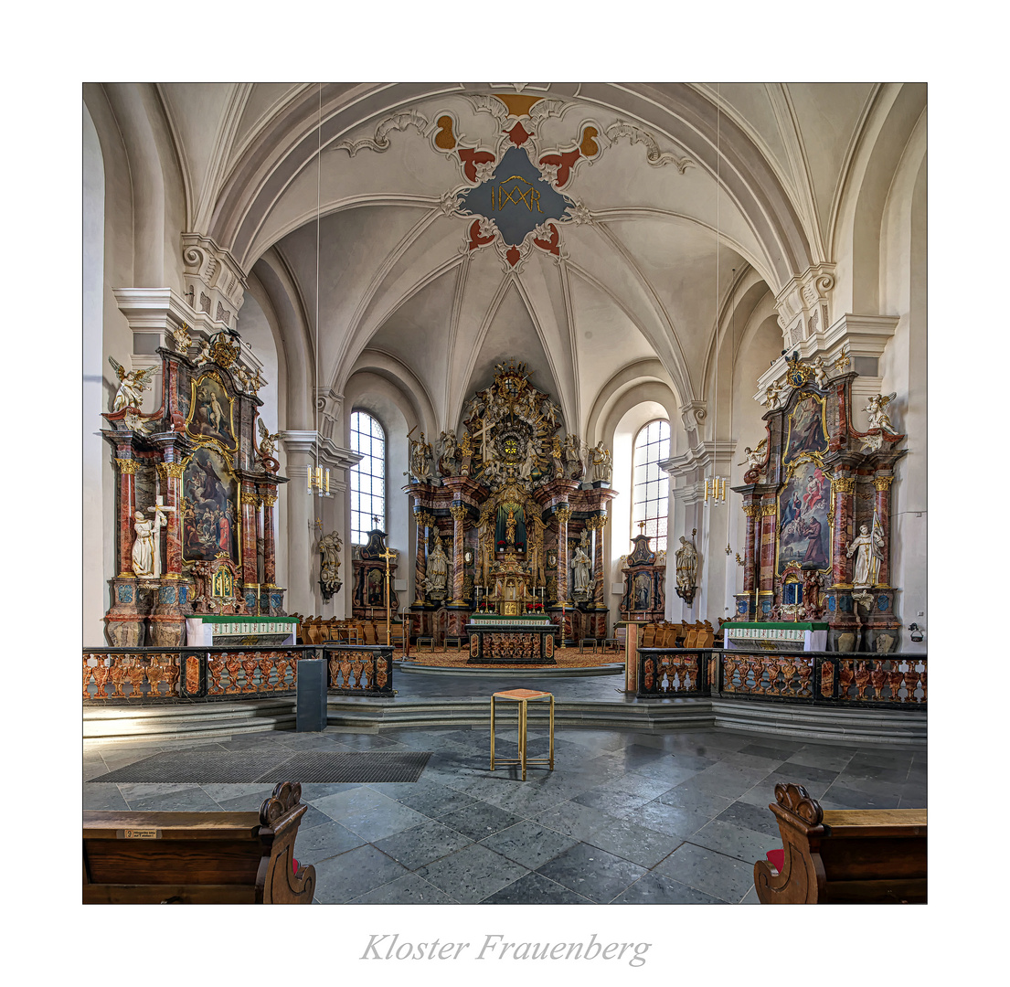 Kloster Frauenberg - Fulda " Blick zum Hochaltar..."