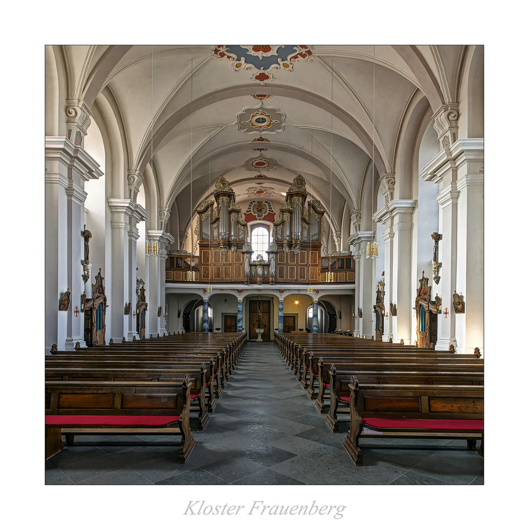 Kloster Frauenberg - Fulda " Blick zur Orgel..."