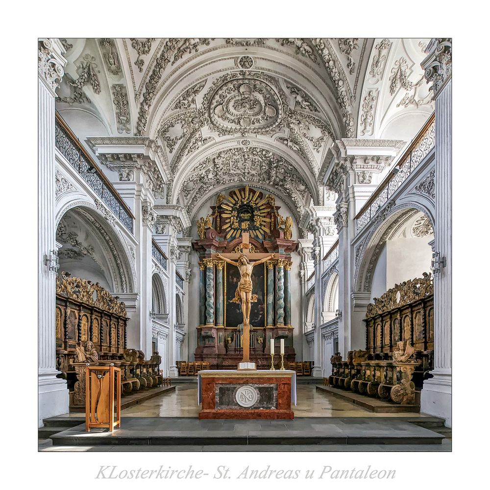 Kloster Hofen " Blick in den Chorraum ..."
