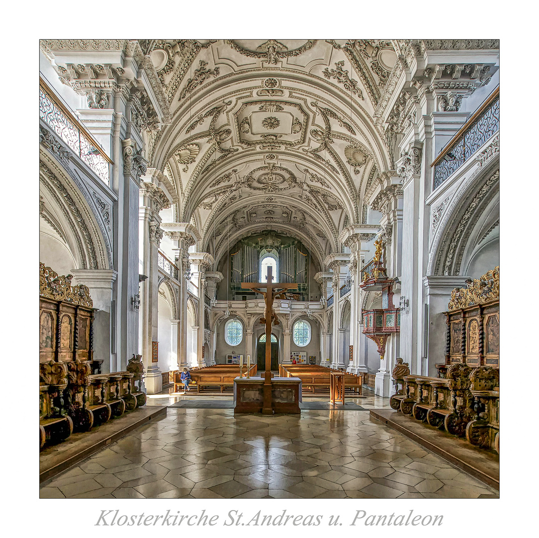 Kloster Hofen " der Blick zur Orgel, aus meiner Sicht.."