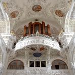 Kloster Holzen Allmannshofen Blick zur Orgel