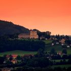 Kloster im Abendrot