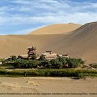 Kloster inmitten der Sandberge von Dunhuang
