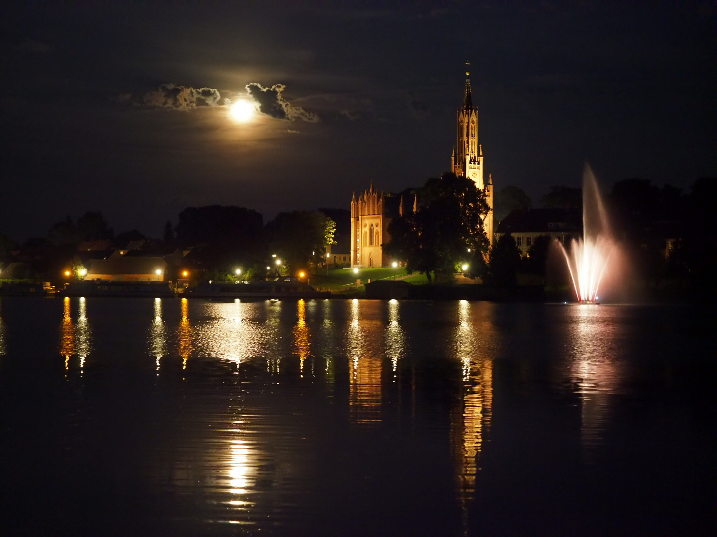 Kloster Malchow Vollmond September 2015