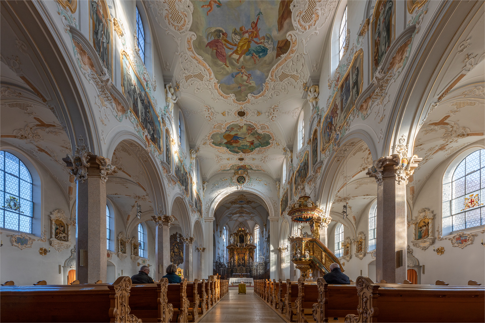 Kloster Mariastein - der Kirchenraum Foto & Bild | architektur, europe ...