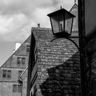 Kloster Maulbronn in schwarz/weiß