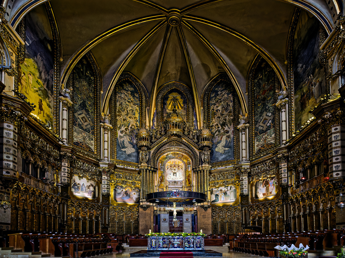 Kloster Montserrat Basilika mit der Schwarzen Madonna