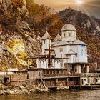 Kloster Mraconia am linken Donauufer in Rumänien