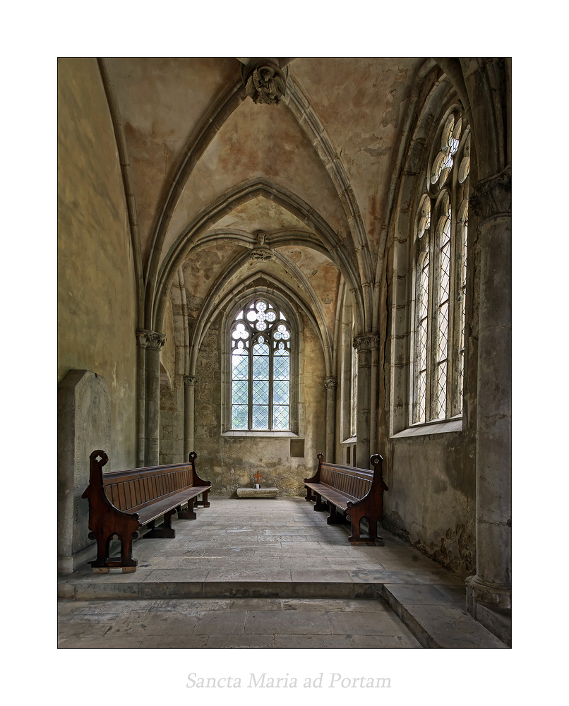 Kloster Pforta (Sancta Maria ad Portam) " Blick in die Andachtskapelle..."