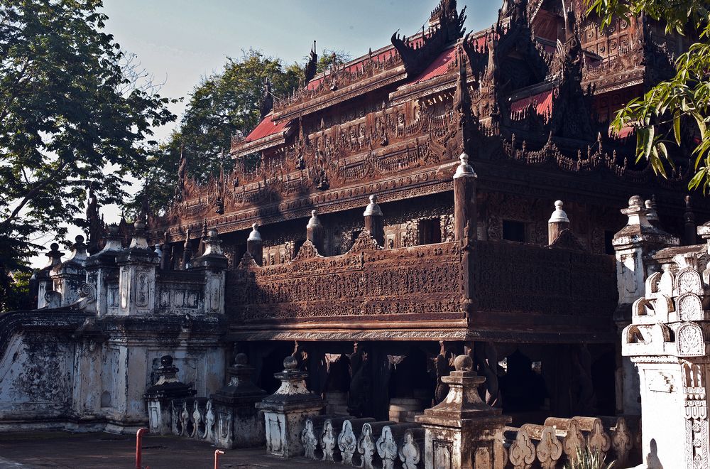 Kloster Shwe In Bin Kyaung in Mandalay