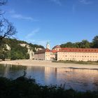 Kloster Weltenburg, extremes Niedrigwasser