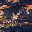 Klosteranlage in Gyantse bei Sonnenaufgang