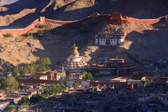 Klosteranlage in Gyantse bei Sonnenaufgang