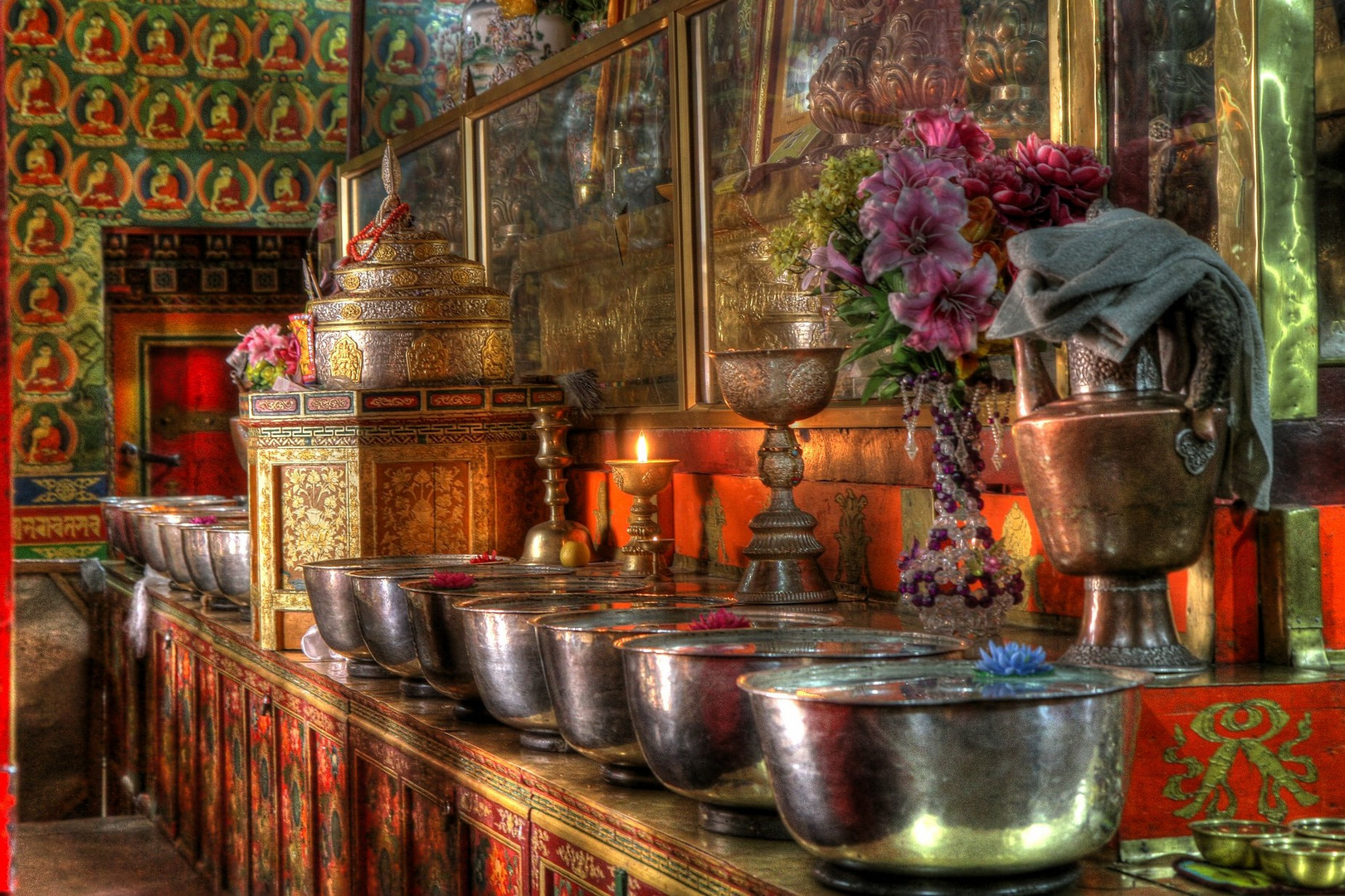 Klosteranlage Tashilhunpo in Shigatse (HDR)