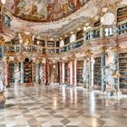 Klosterbibliothek in der Benediktinerabtei Wiblingen