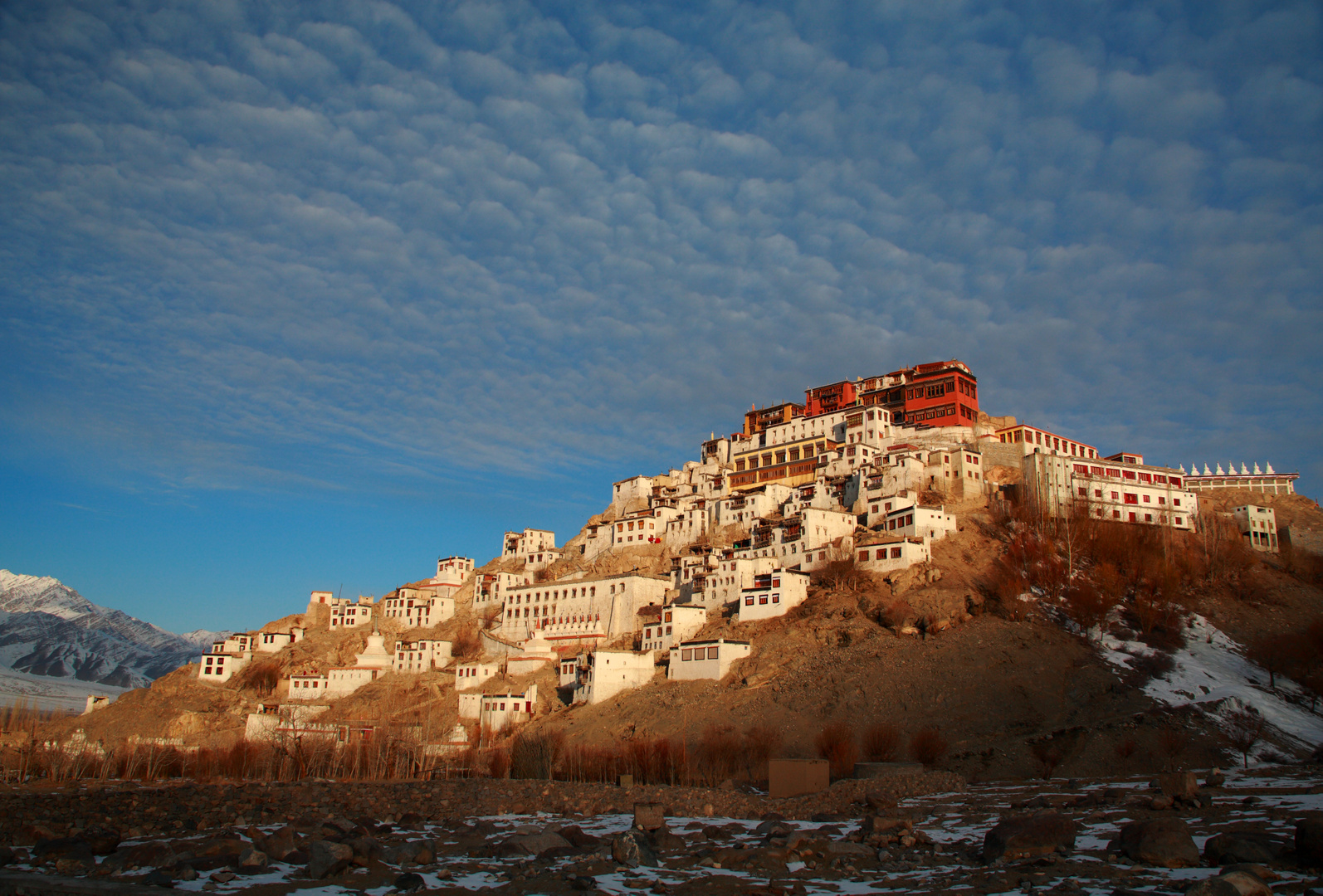 Klosterburg Thiksey - Winter Ladakh Foto - Reise