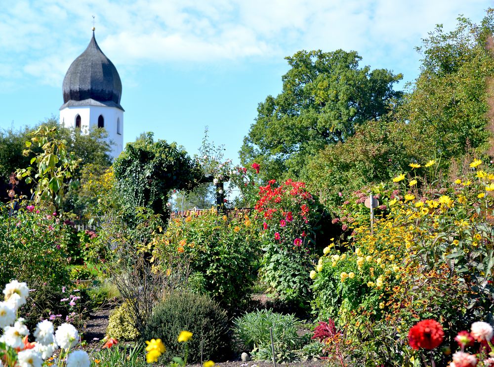 Klostergarten auf der Fraueninsel 20170926 Foto &amp; Bild