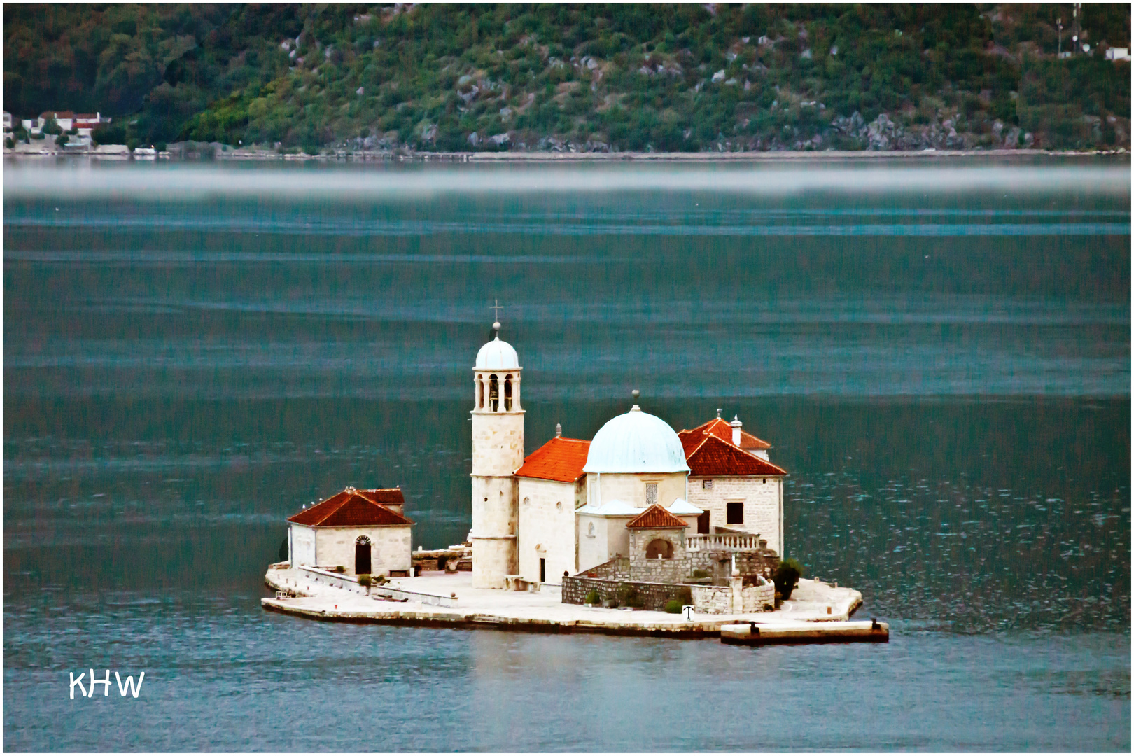 Klosterinsel Gospa in der Bucht von Kotor