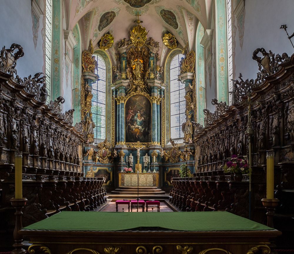 Klosterkirche Bad Schussenried - Blick in den Chor