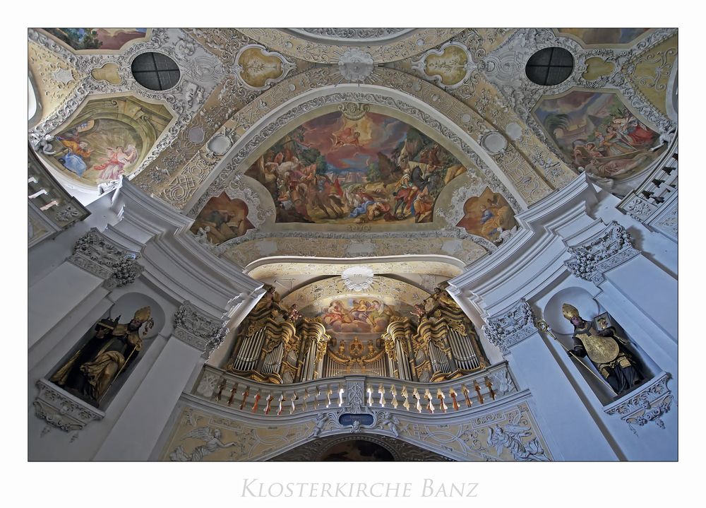 Klosterkirche - Banz " Blick zur Orgel, aus meiner Sicht...."