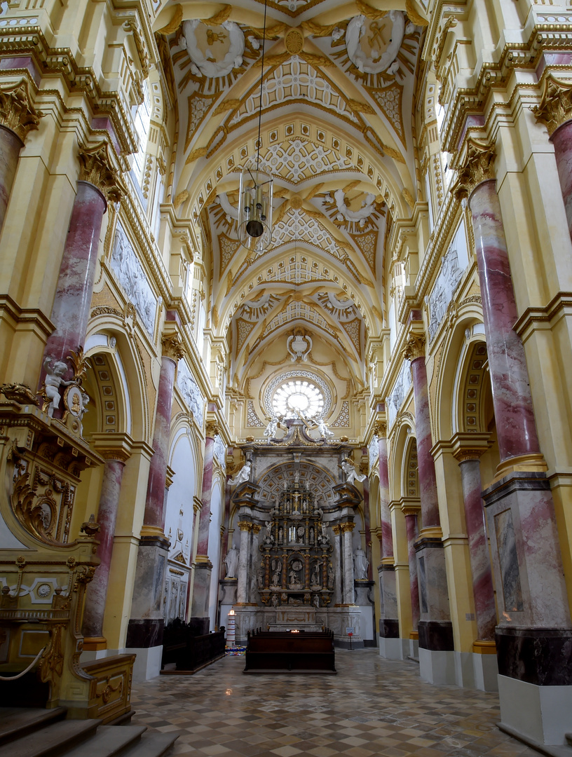 Klosterkirche Ebrach linkes Seitenschiff