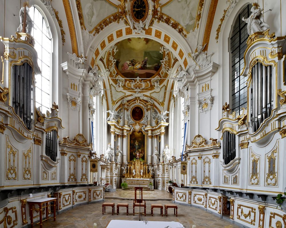 Klosterkirche Elchingen Blick durch den Chor