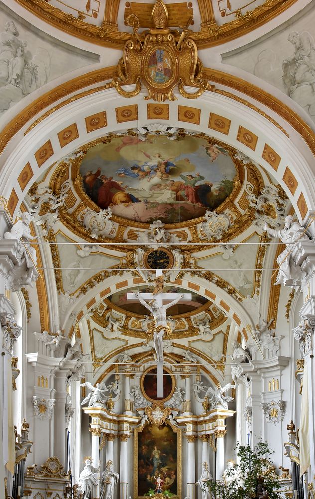 Klosterkirche Elchingen Blick zur Chordecke