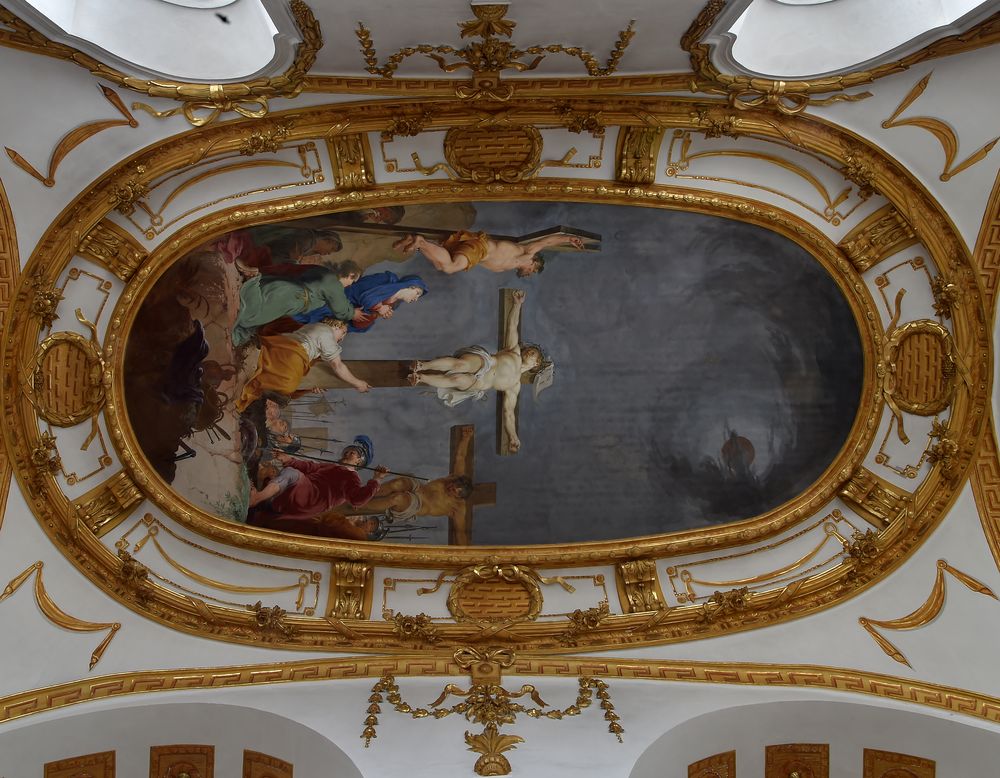 Klosterkirche Elchingen Deckenfresko Kreuzigung