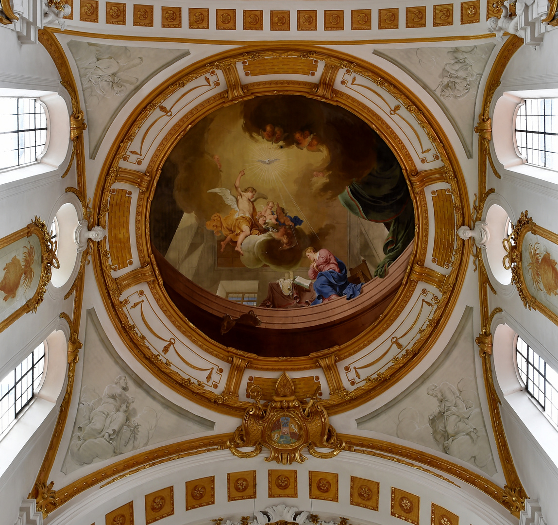 Klosterkirche Elchingen Deckenfresko Mittelschiff