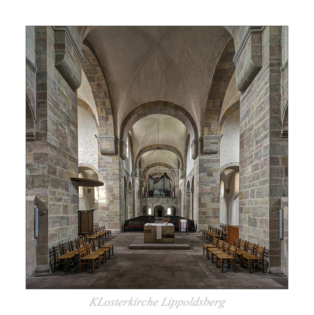 Klosterkirche Lippoldsberg " BLick vom Chorraum aus meiner Sicht..."