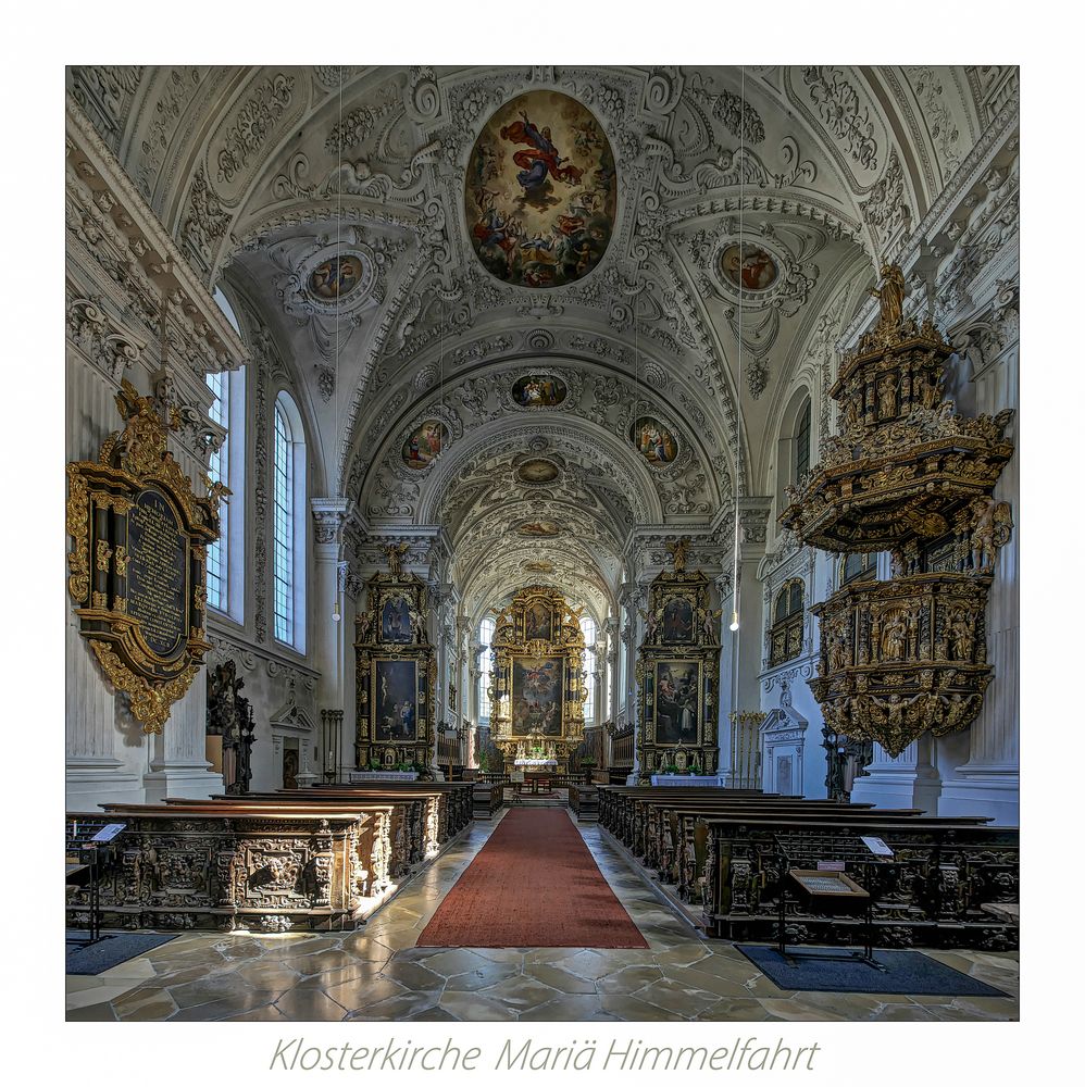 Klosterkirche Mariä Himmelfahrt  (Wettenhausen) " Gott zu Gefallen... " 