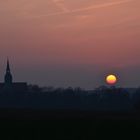 Klosterkirche Riddagshausen im Sonnenuntergang