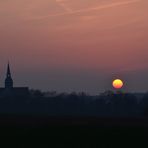 Klosterkirche Riddagshausen im Sonnenuntergang