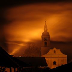 Klosterkirche Rinchnach um Mitternacht