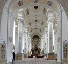 Klosterkirche Schöntal Blick in die Tiefe