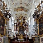 Klosterkirche Schöntal Blick zum Altar