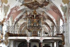 Klosterkirche St. Bernhard (Wald) Aichgasser-Orgel auf der Nonnenempore