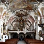 Klosterkirche St. Bernhard (Wald) Blick zur Orgel