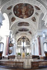 Klosterkirche St. Peter und Paul Weißenau Blick vom Chor zur Orgel