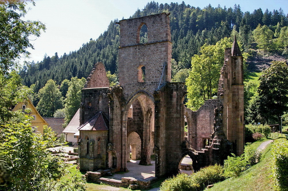 Klosterruine Allerheiligen  im Gegenlicht