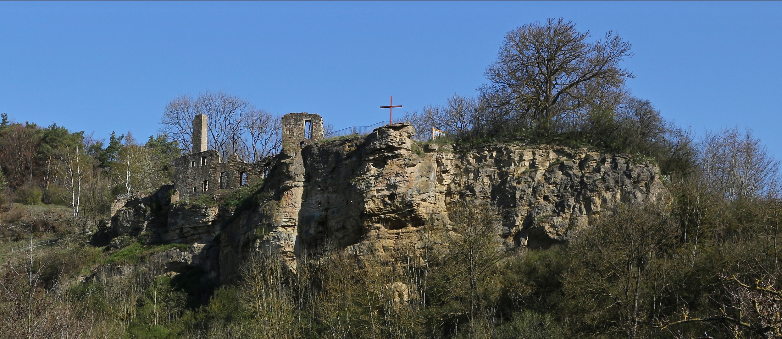 Klosterruine in Oberwerbe (2019_04_18_EOS 100D_4558_ji_ji)