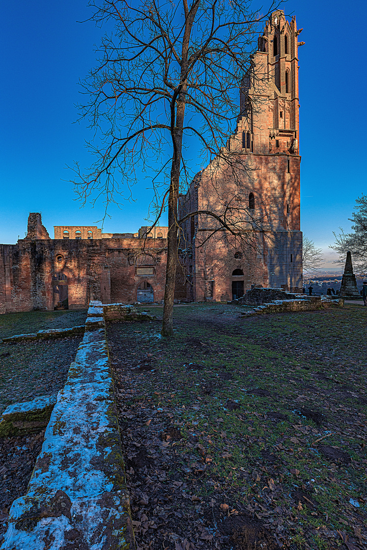 Klosterruine Limburg in Farbe