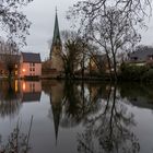 Klosterteich der Domäne und Kirche Groß Ammensleben