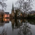 Klosterteich der Domäne und Kirche Groß Ammensleben