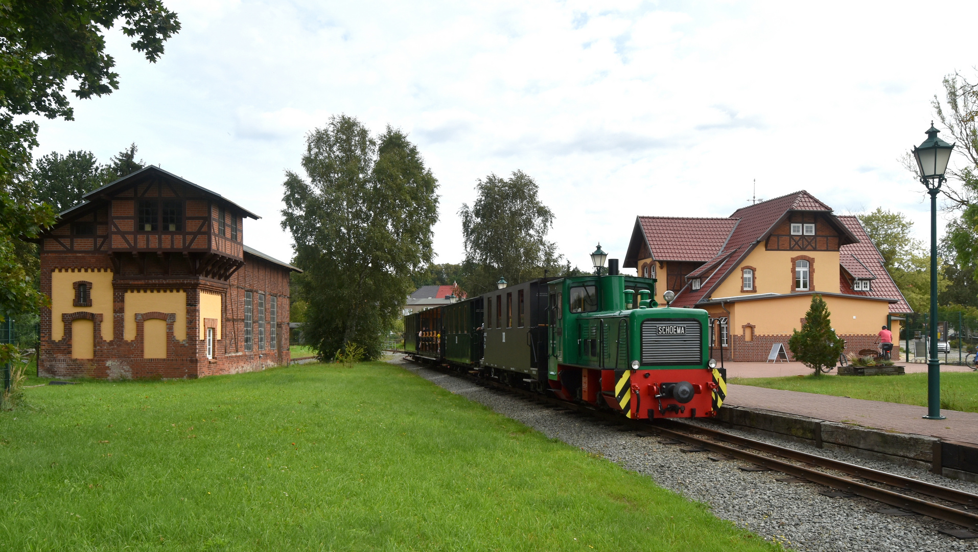 Klützer Kleinbahn im Bf Klütz 14.8.2023